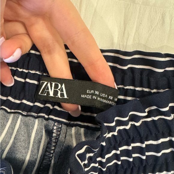 Zara striped drawstring pants - size XS - Picture 2 of 2